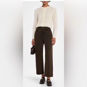 Frame The hang mid rise jeans brown denim size 28